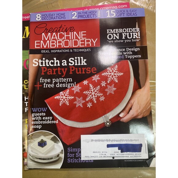 5 Bulk Creative Machine Embroidery Magazine Lot Of 5 Inspirations & Techniques - Picture 5 of 6